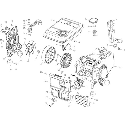 Детали двигателя Champion IGG950